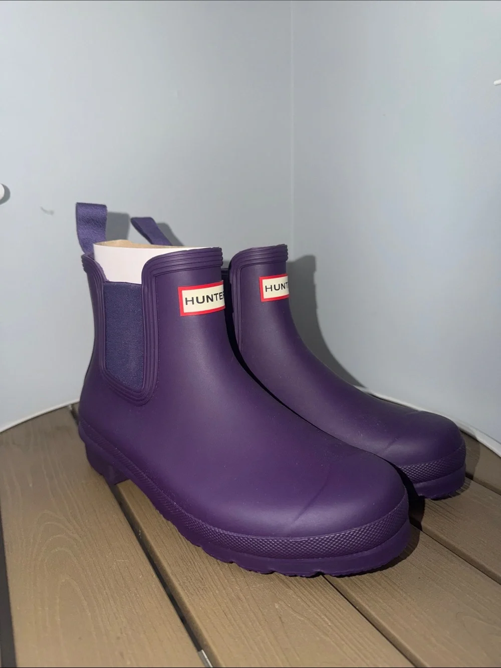 Hunter Rain Boots in Deep Purple